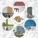 Стеклянная мозаика Sticker Wall 298х298х4.5мм коричневая на стену SW-00002363 &mdash; ракурс 6