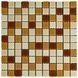 Стеклянная мозаика Sticker Wall 298х298х4.5мм коричневая на стену SW-00002363 &mdash; ракурс 1
