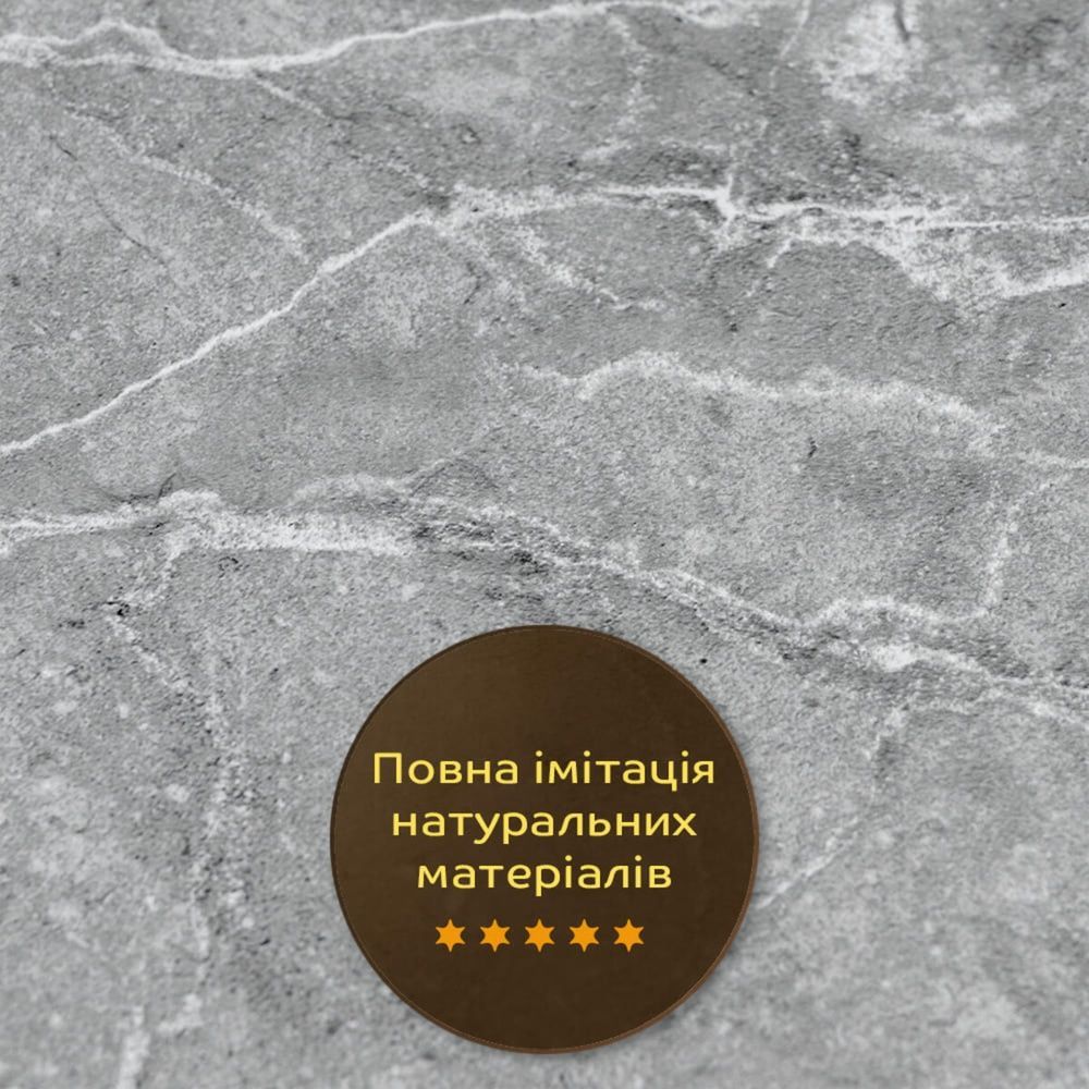 Декоративная ПВХ плита Sticker Wall 600х600х3мм Металлик мрамор на стену SW-00001630