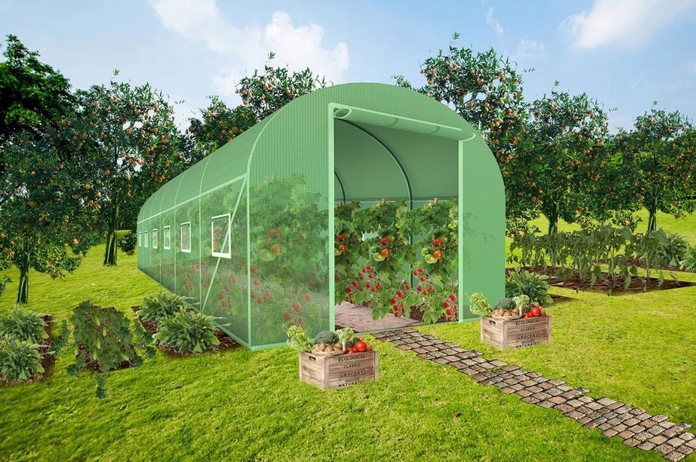Садова теплиця 18 м&sup2; (6х3х2 м) армована плівка 29099