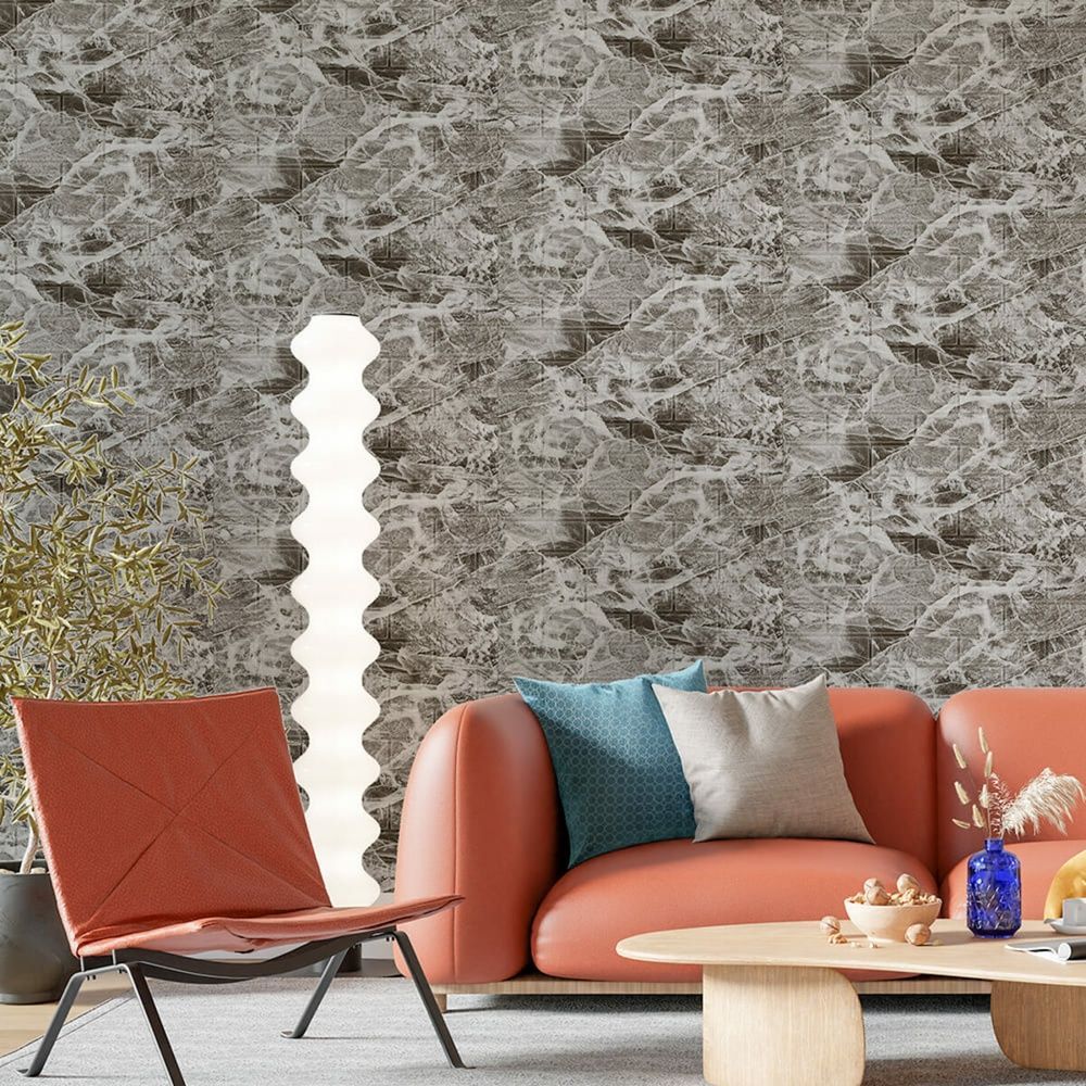 Декоративная 3D панель Sticker Wall 700Х770 мм черный мрамор на стену SW-00000691