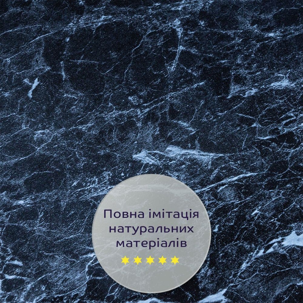 Декоративная плита ПВХ Sticker Wall 600Х600 Черный мрамор на стену SW-00001625