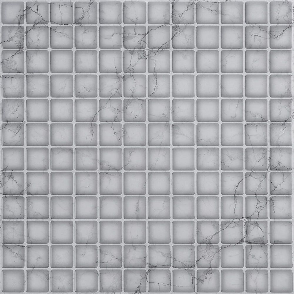Самоклеюча поліуретанова плитка Sticker Wall 305х305 сіра на стіну SW-00001936