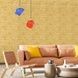 Декоративная 3D панель Sticker Wall 700х770 мм желтая на стену SW-00000168 &mdash; ракурс 5