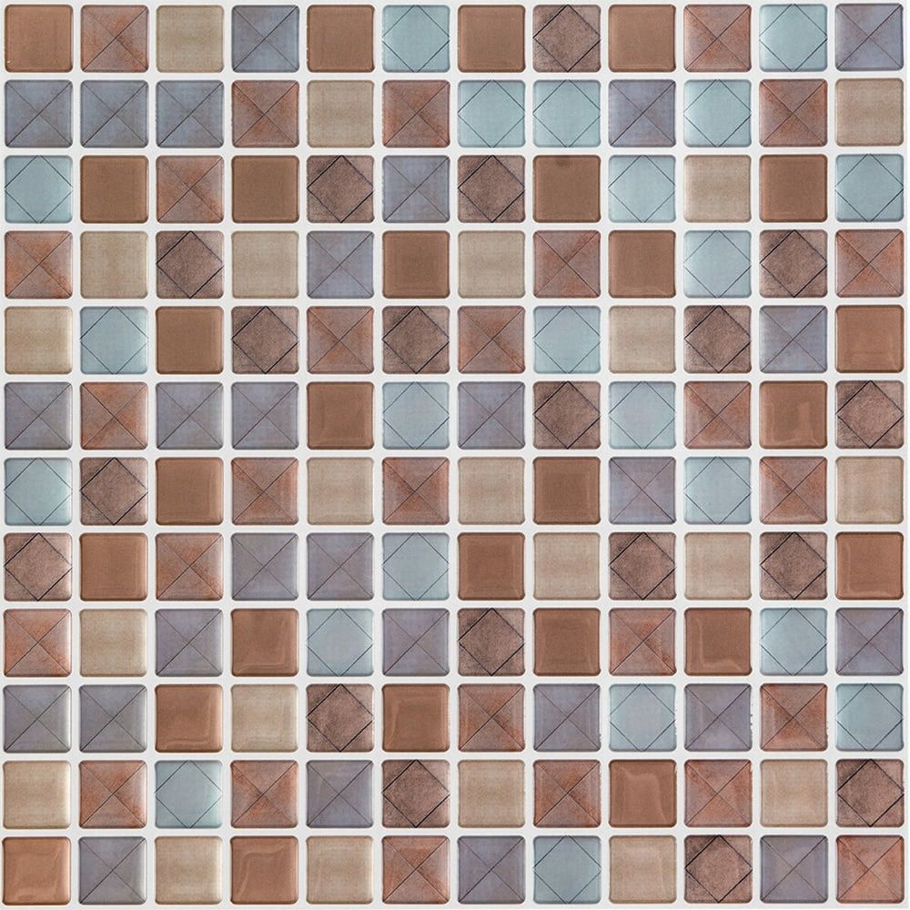 Самоклеюча плитка Sticker Wall 235х235мм різнокольорова для кухні SW-00001939