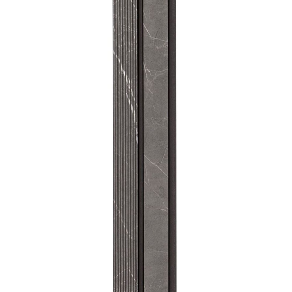 Декоративная рейка PS 2900х118х12 мм Серый мрамор на стену SW-00001751
