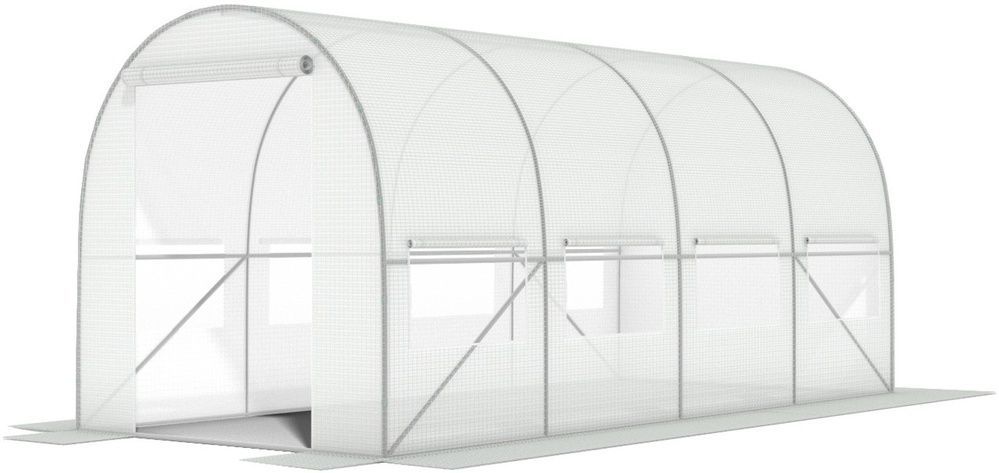Плівка для теплиці 10 м&sup2; армована, щільність 140 г/м&sup2;, з UV-4 фільтром, Біла (Польща) 1633