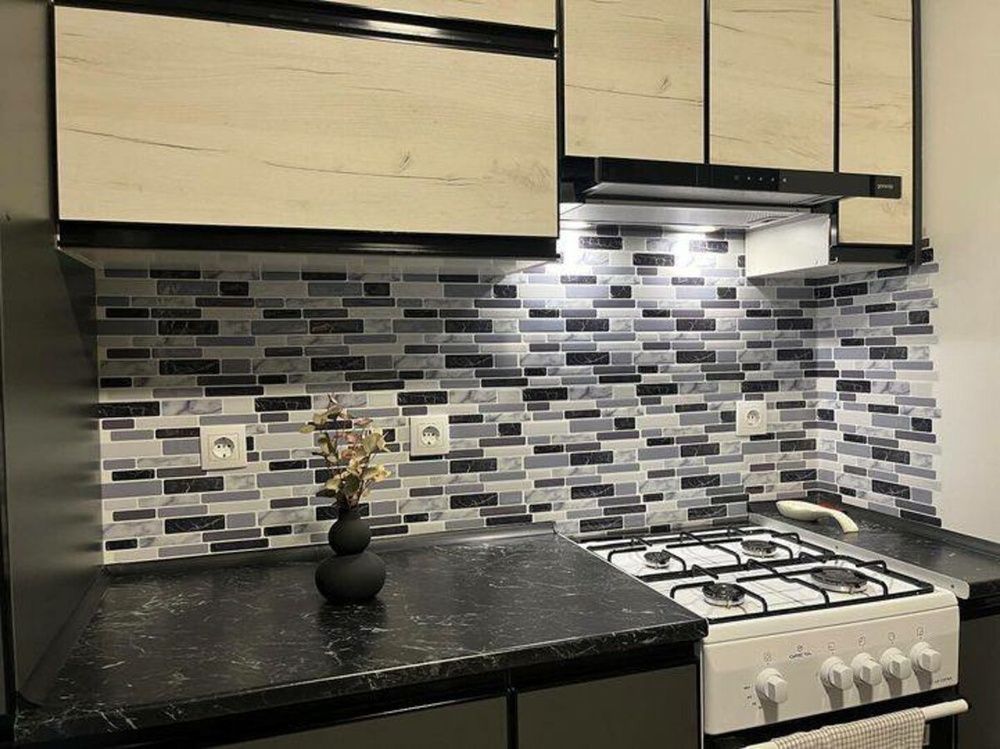 Самоклеящаяся полиуретановая плитка Sticker Wall 305х305х1 мм мрамор на стену SW-00001174