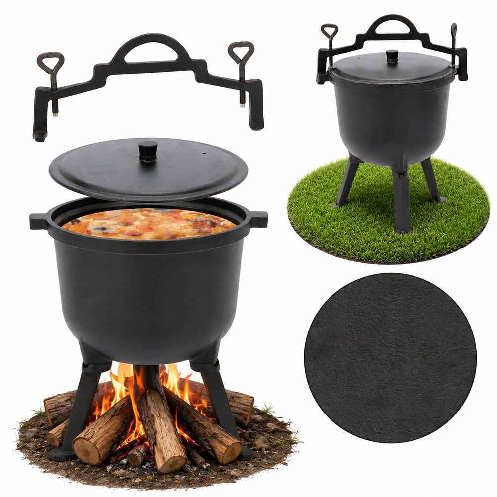 Туристический казан Garden Line 8 л 320Х470 мм для костра BBQ3710