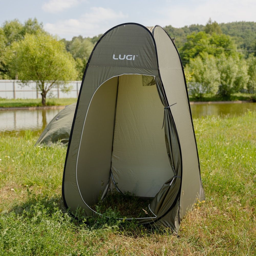 Автоматичний намет душ-туалет 120&times;120&times;190см Хакі (LU-015DGR) для кемпінгу та риболовлі LU-015DGR
