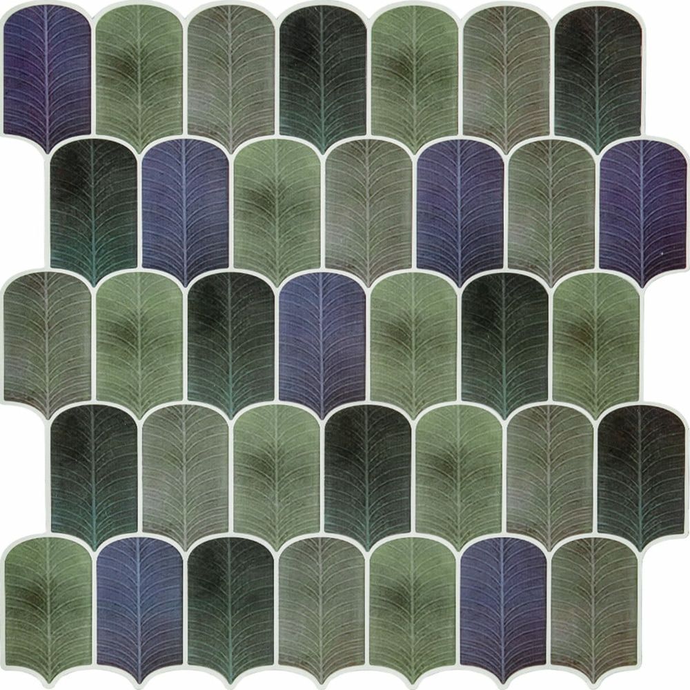 Самоклеюча плитка Sticker Wall мозаїка 305х305 сіро-фіолетова на стіну SW-00001194