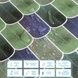 Самоклеюча плитка Sticker Wall мозаїка 305х305 сіро-фіолетова на стіну SW-00001194 &mdash; ракурс 4