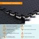 Підлогове модульне покриття пазли 60Х60Х2 см Grey/Black для спортзалу та дитячої SW-00001843 &mdash; ракурс 5