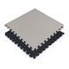 Підлогове модульне покриття пазли 60Х60Х2 см Grey/Black для спортзалу та дитячої SW-00001843 &mdash; ракурс 1