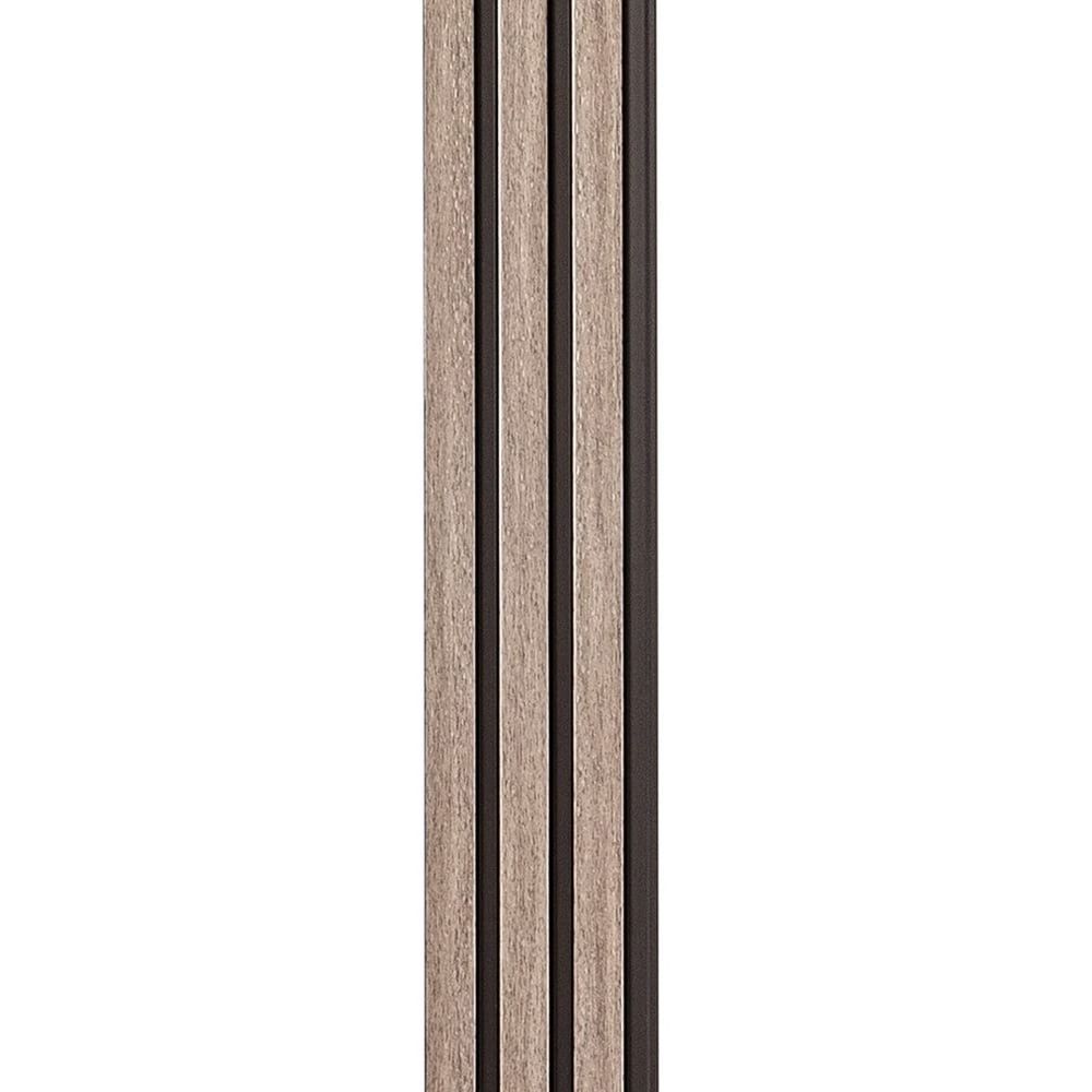 Рейка декоративная PS 2900х115х12 мм серо-коричневая на стену SW-00001744