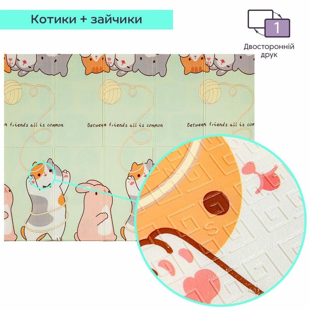 Детский складной термоковрик XPE 147х196х0,7 см SW-00003034 Двусторонний в сумке SW-00003034
