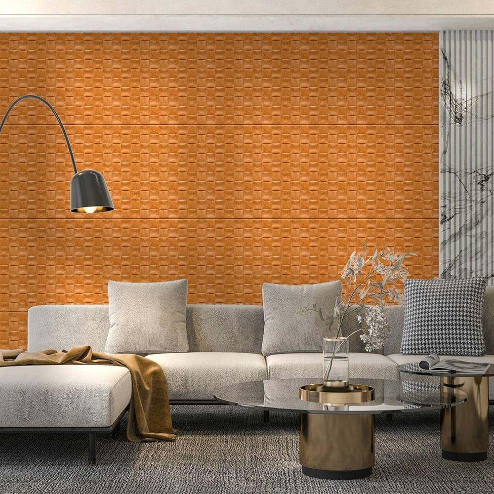 Самоклеящиеся велюровые панели Sticker Wall 600х2950х7мм Карамельный на стену SW-00003320