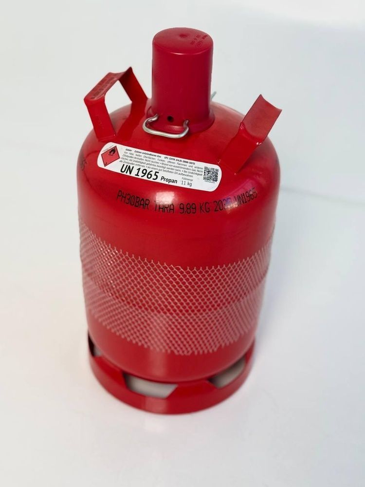 Газовый баллон 27 л 11 кг 30 бар Красный для кухни и дачи VIT002