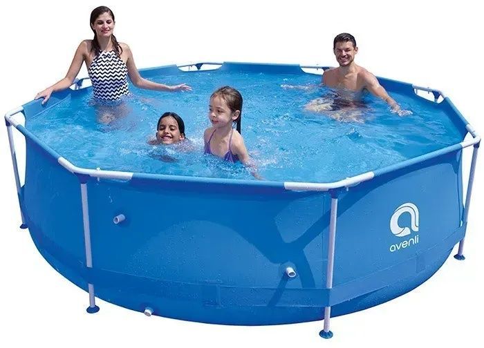 Каркасний садовий басейн Avenli 3050х760мм круглий синій (17798) 17798