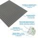 Панель под кожу Sticker Wall 600х600 графит на стену SW-00003325 &mdash; ракурс 2