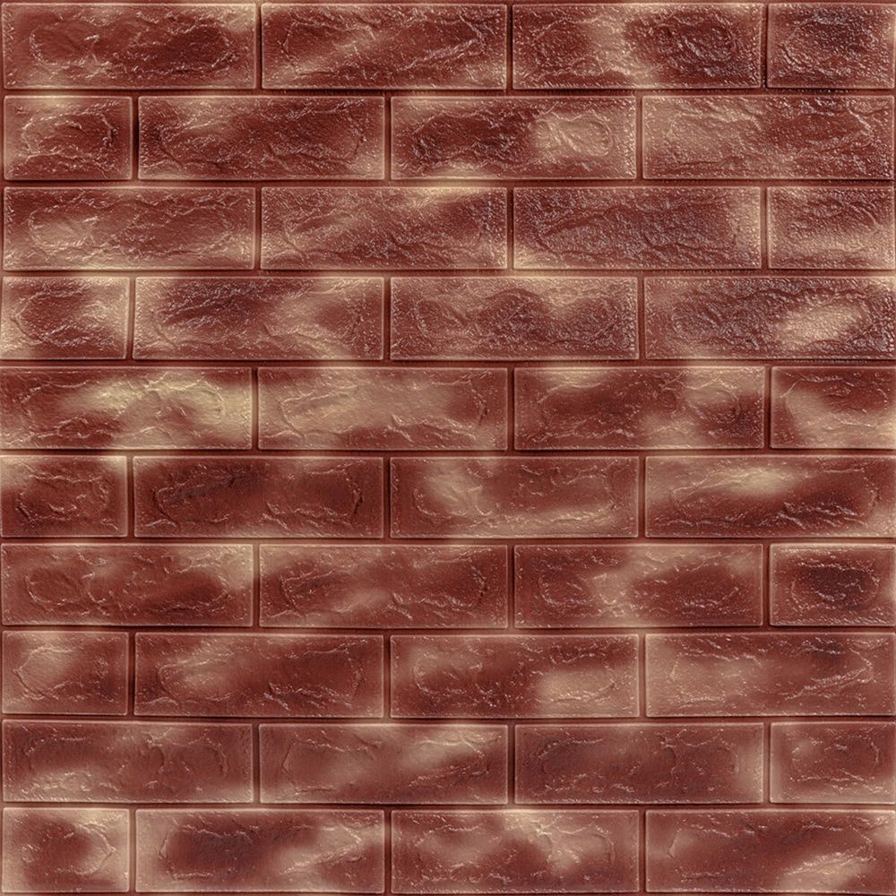 Декоративная 3D панель Sticker Wall 700х770 мм Мрамор коричневый на стену SW-00000637