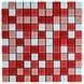 Стеклянная мозаика Sticker Wall 298х298х4.5мм Красная на стену SW-00002367 &mdash; ракурс 1