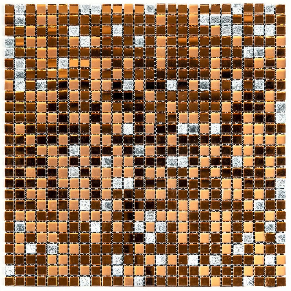 Мозаика зеркальная Sticker Wall 298х298 медная на стену SW-00002370
