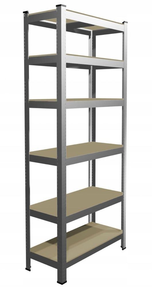 Стеллаж металлический 200x90x40 6 полок (серый) GWI0650