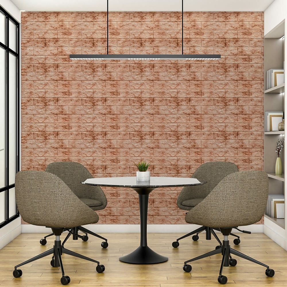 Декоративная 3D панель Sticker Wall 700х770 мм красный мрамор на стену SW-00000035