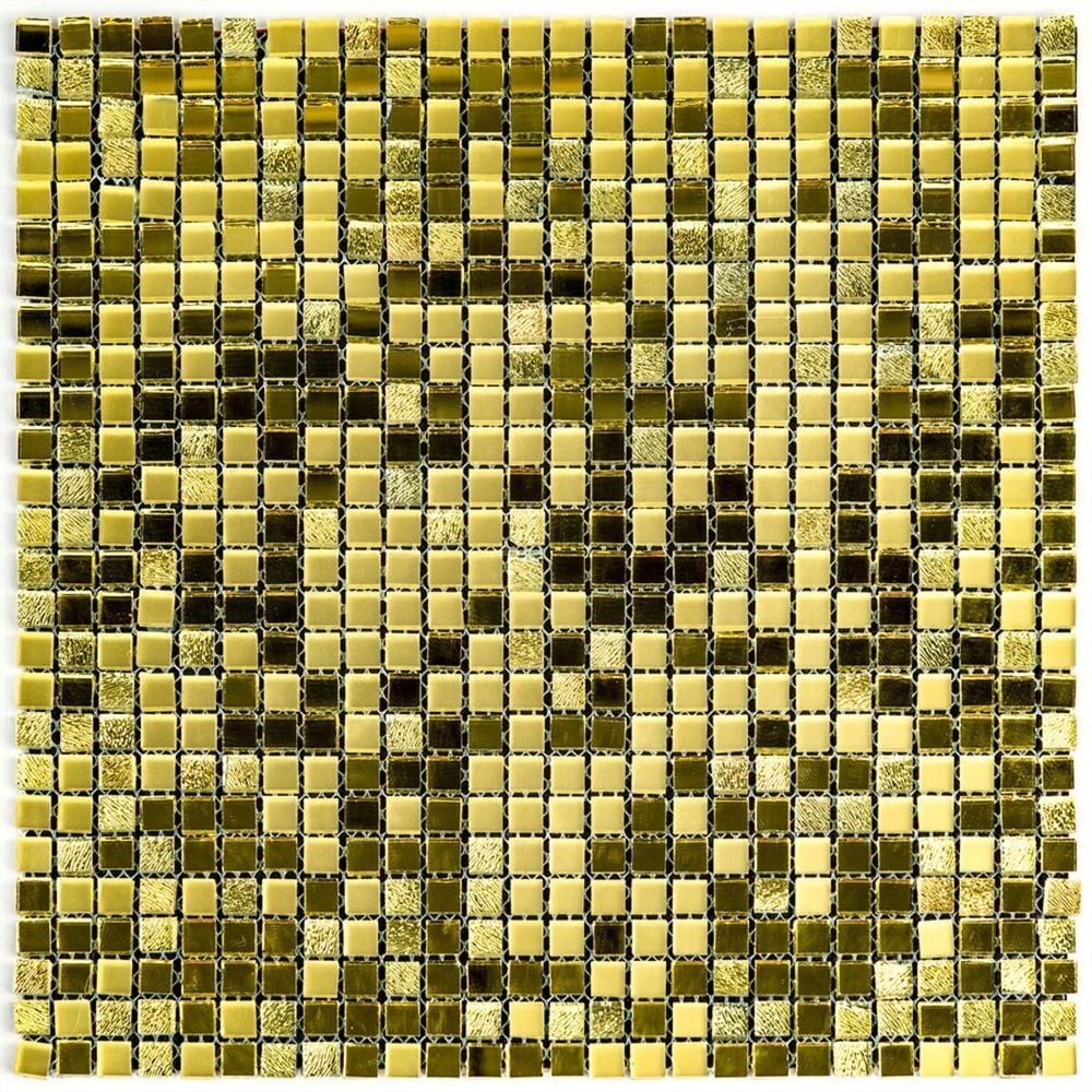 Мозаика зеркальная Sticker Wall 298х298х4,5мм Золото на стену SW-00002372