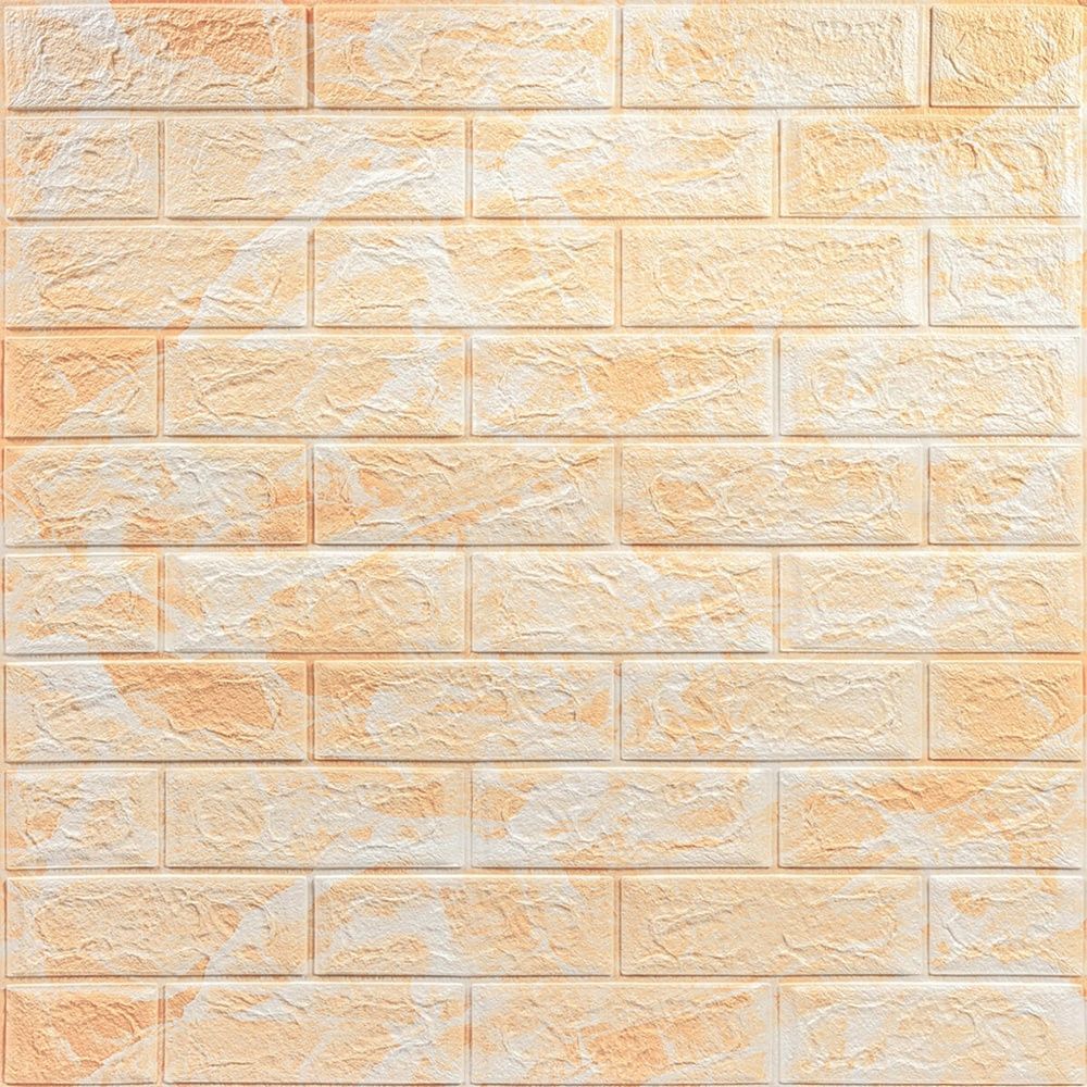 Декоративная 3D панель Sticker Wall 700х770х5мм Мрамор бежевый на стену SW-00000032